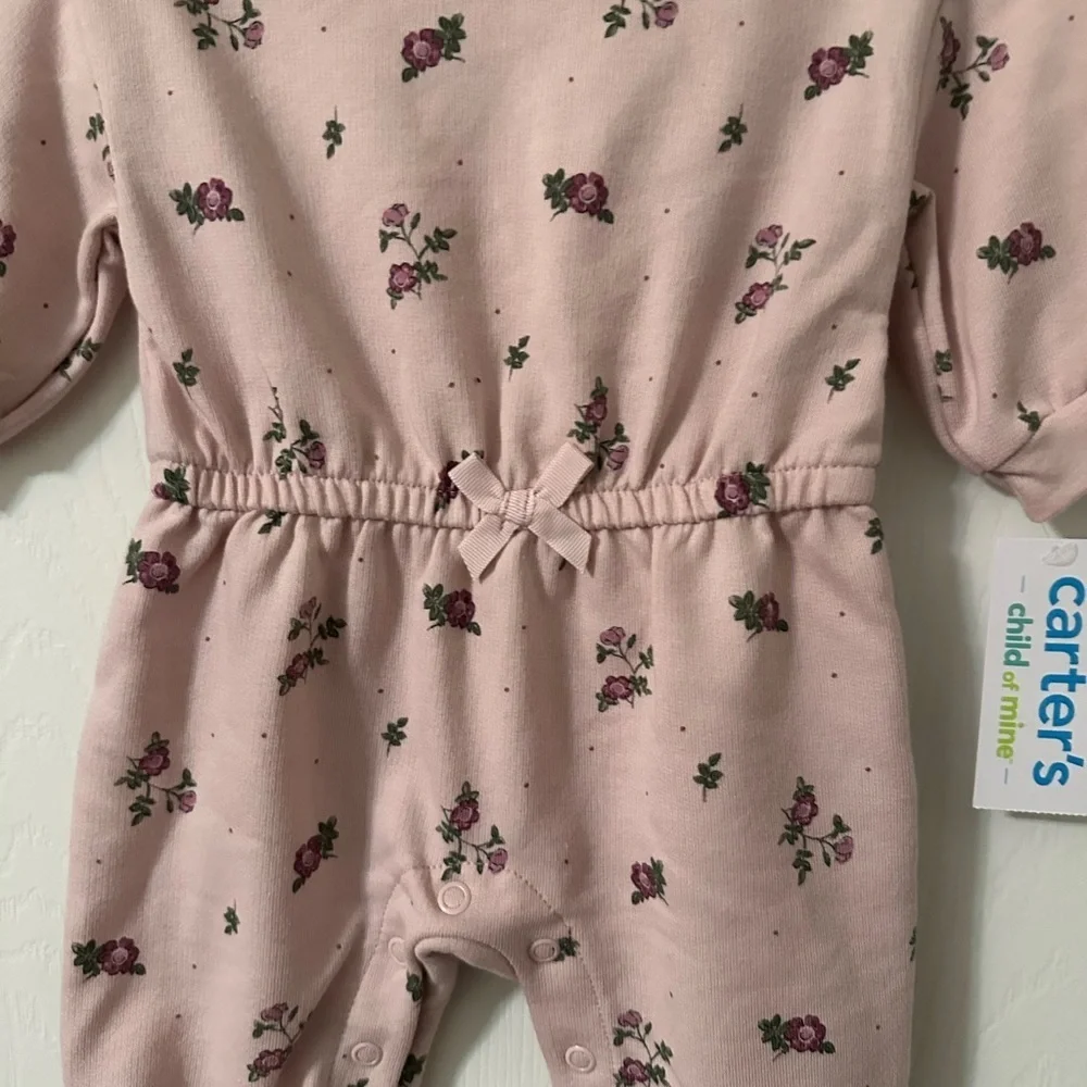 Carter's Light Pink Floral Baby Outfit